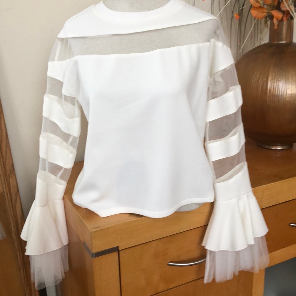 Off white elegant blouse